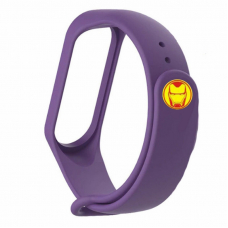 Ремешок для Mi Band 4 Iron Man Violet