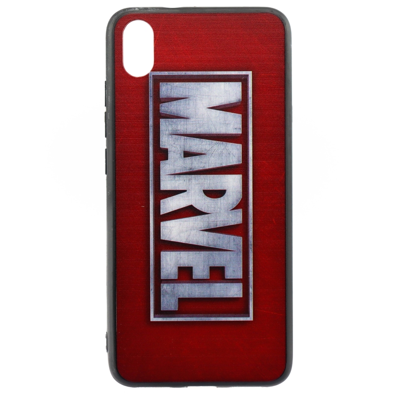 Чехол Xiaomi Redmi Note 7 Силикон Marvel Red (Красный)