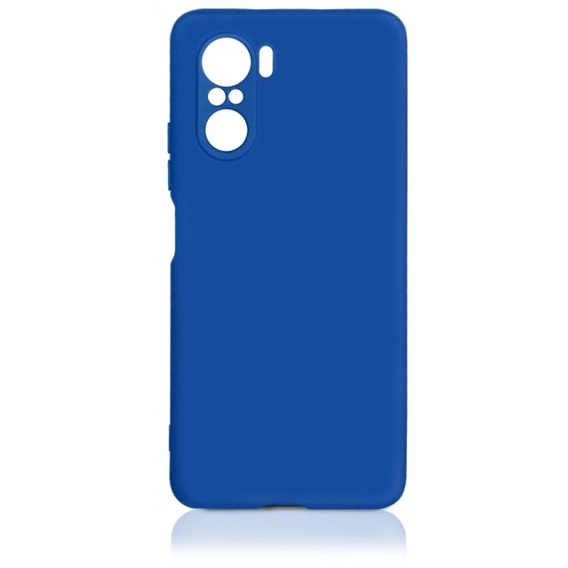 Чехол Poco F3 Silicone Dark Blue Blue (Синий)