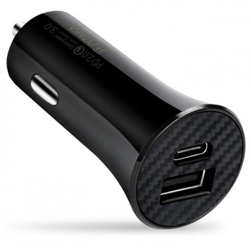 АЗУ Pitaka Quick Charge USB A+ Type C Black