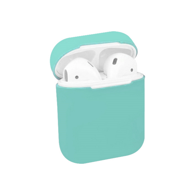 Чехол AirPods 1/2 Silicone Case Sea Blue Blue (Голубой)