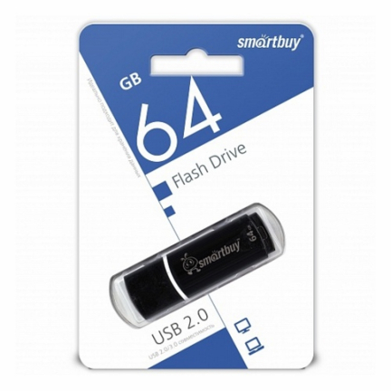 Купить USB Накопитель SmartBuy 64GB Crown Black USB Накопитель SmartBuy 64GB Crown Black