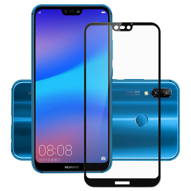 Защитное стекло 3D для Huawei P20 Lite Черное