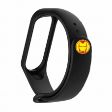 Ремешок для Mi Band 4 Iron Man Black