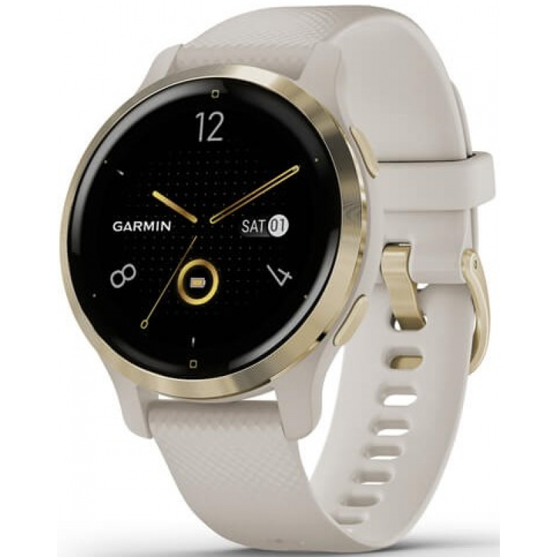 Garmin Venu 2s Light Gold Bezel / Light Sand Case / Silicone Band